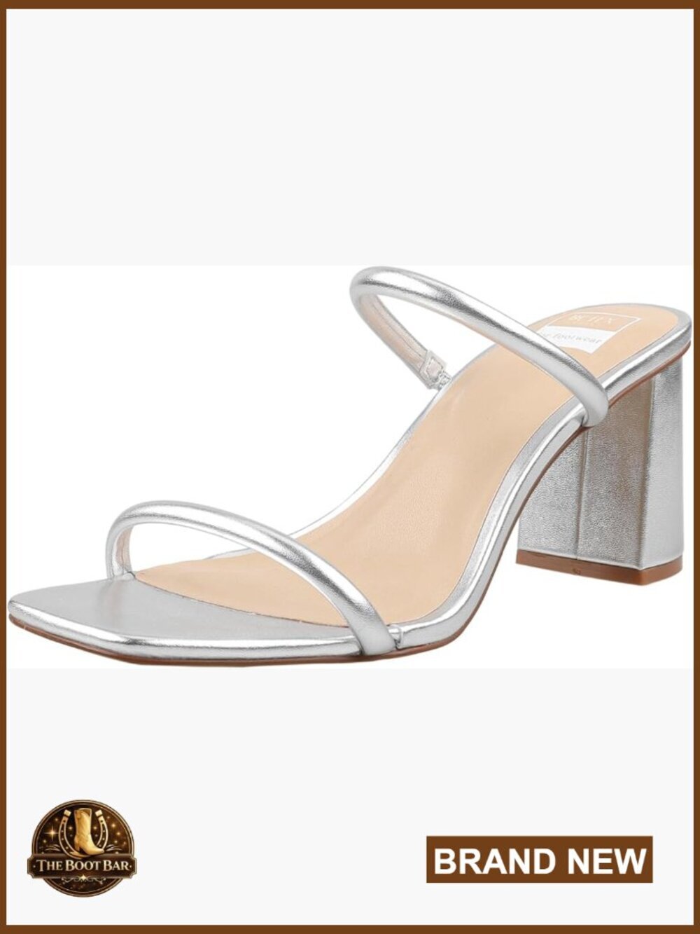 Women's Square Toe Block Heel Sandals, Slip On Platform Heels